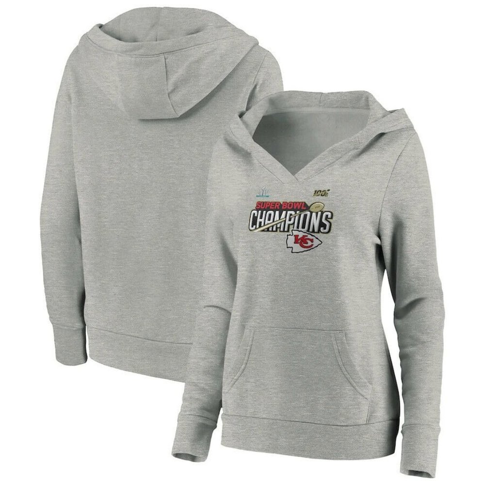 Kansas City Chiefs Super Bowl Champions Trophy Collection Pullover Hoodie Women